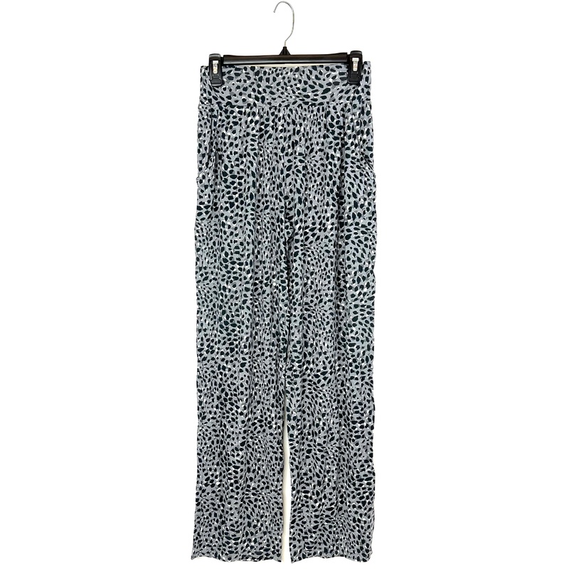 Grey Cheetah Print Sleepwear Bottoms  – Small