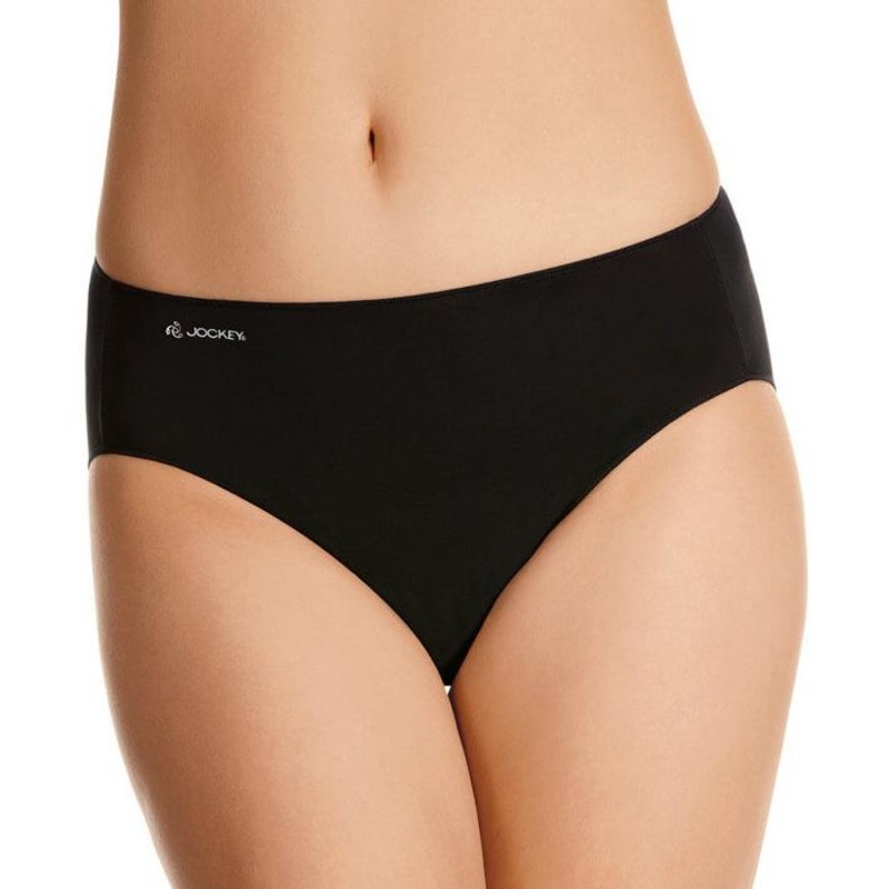 Jockey No Panty Line Promise Tactel Hi Cut Brief – Black S