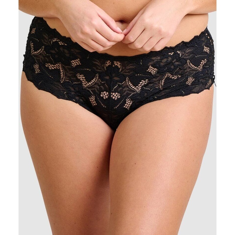 Sans Complexe Arum Mid-Rise Lace Brief – Black M