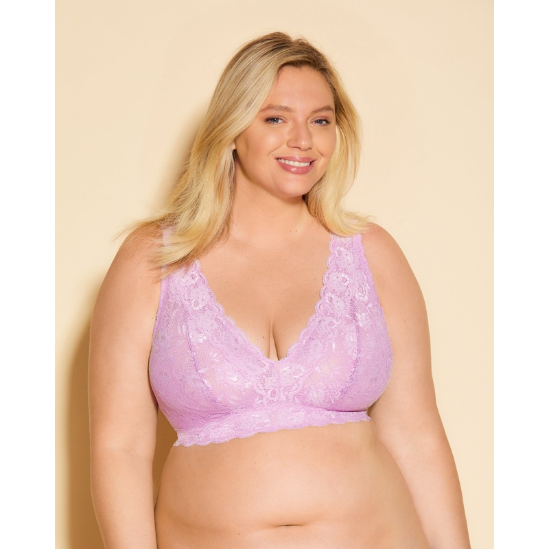 Ultra Curvy Longline-Bralette Plungie Neela Flower XS