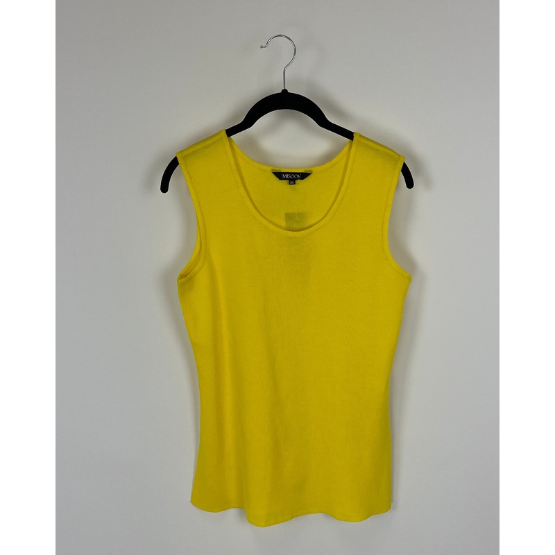 Bright Yellow Knit Tank Top – Size 2-4