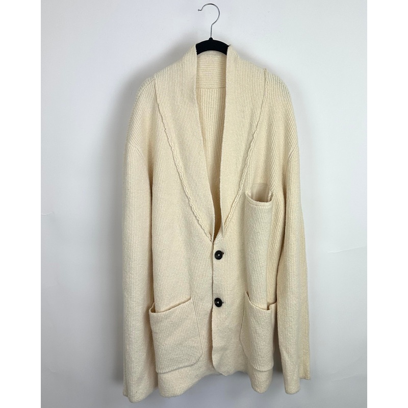 Cream Button Up Cardigan – Size 4/6