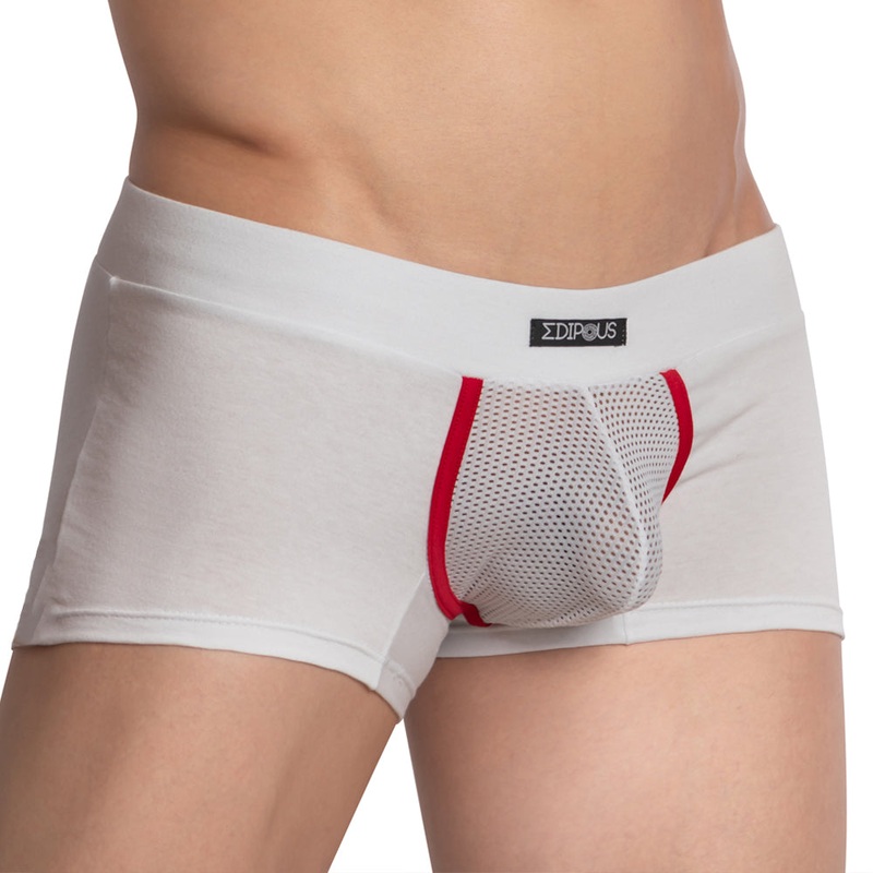 Edipous EDG032 Low Rise Sheer Pouch Boxer Trunk Small Black