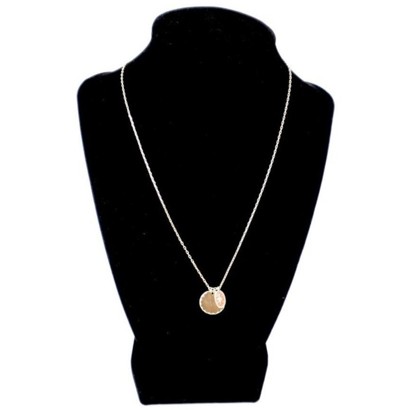 Gold Dainty Necklace With Red And Gold Pendants