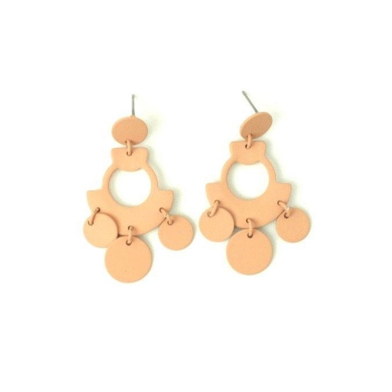 Matte Pink Earrings