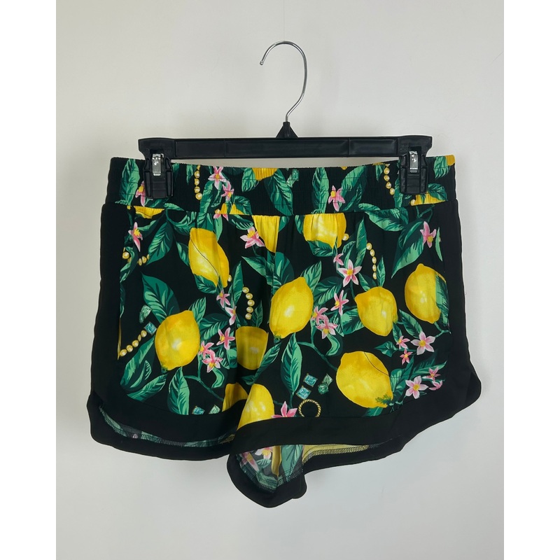 Tropical Lemon Printed Pajama Shorts – Size 2/4