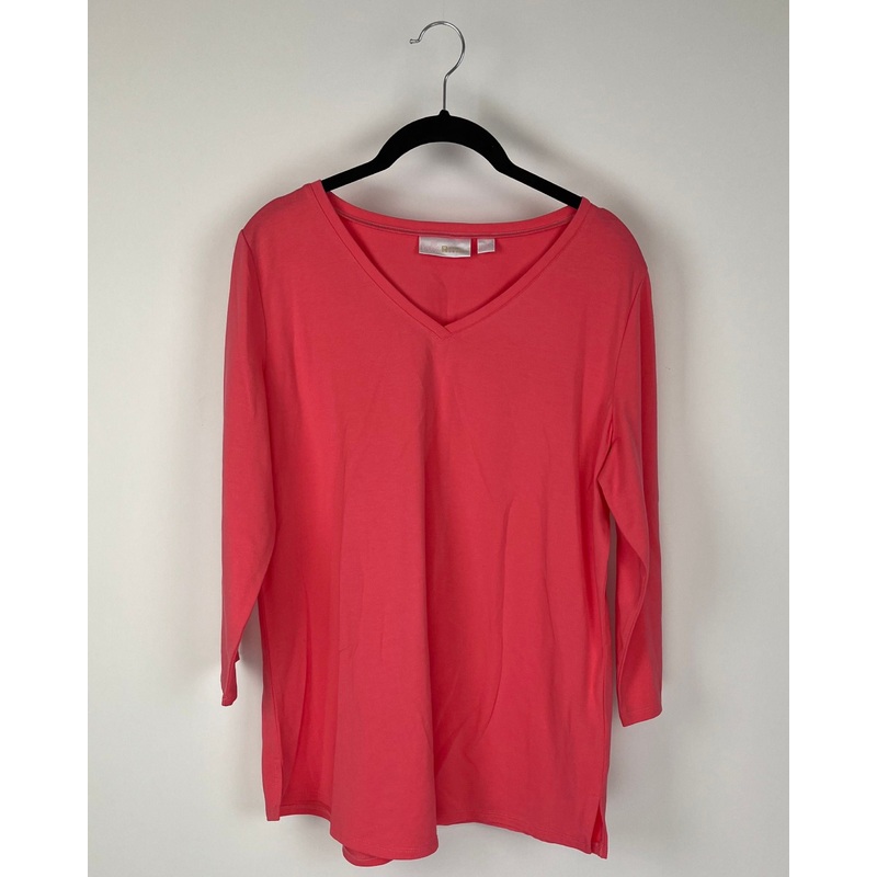 Bright Pink Long Sleeve Top – Size 6-8