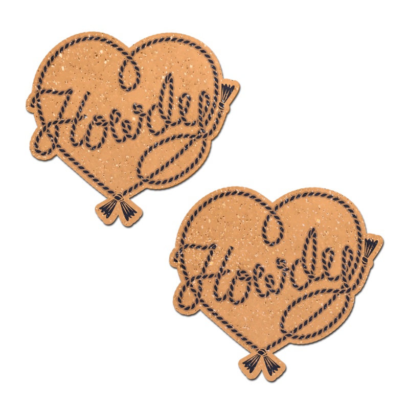 Howdy’ Cowboy Rope Heart Lasso Pasties Nipple Covers by Pastease Creme