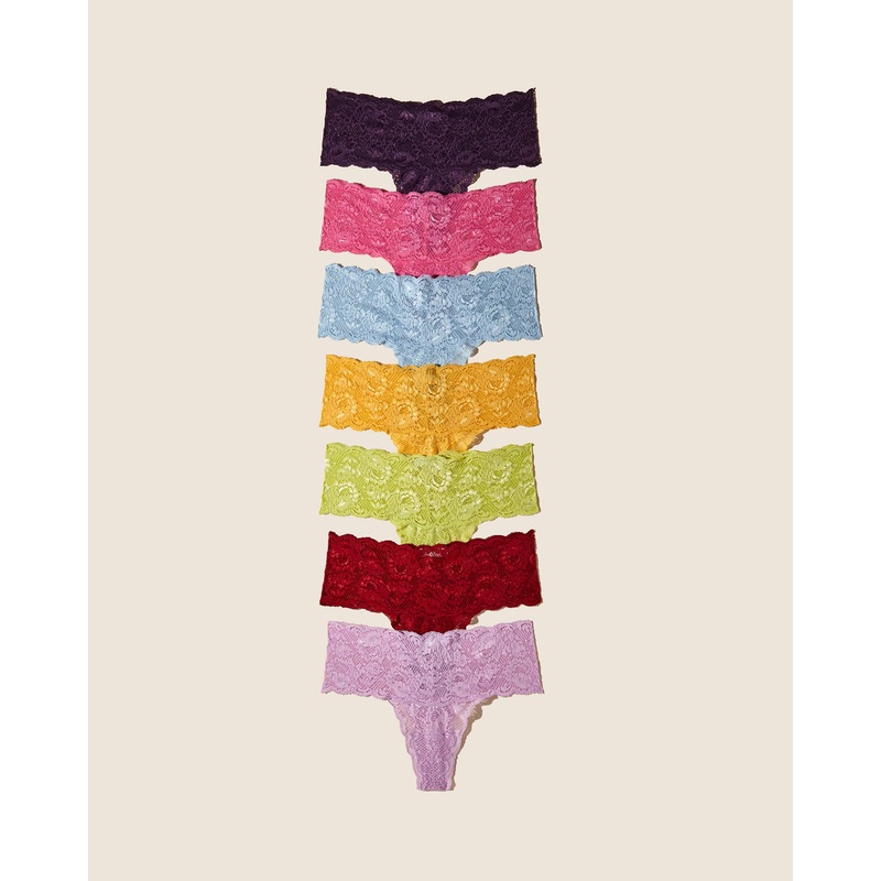 Pack De 7 Tangas Comfie Sindoor Neela Zaadi Aasmani Taaja Chakra S/M