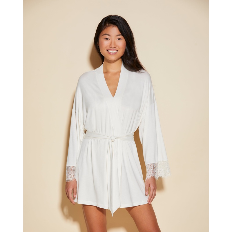 Short Robe De Chambre Canvas S