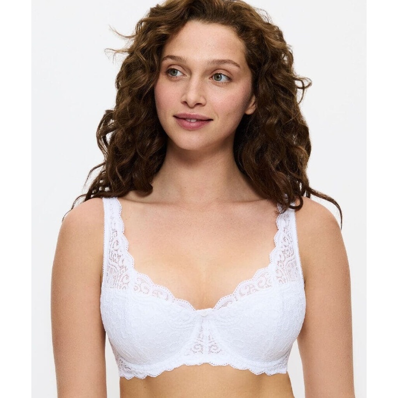 Triumph Amourette Balconette Underwire Padded Bra – White 32B