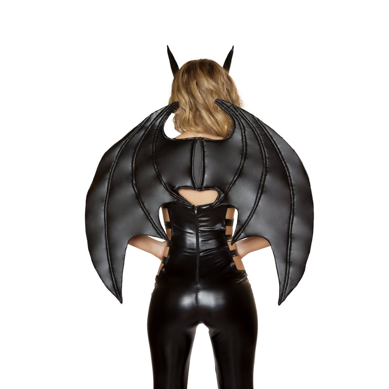 Bat Wings Costume Black One Size