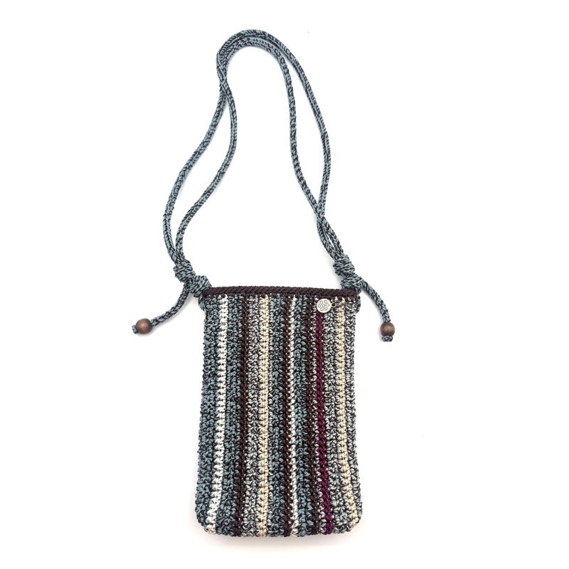 Blue Crochet Shoulder Bag