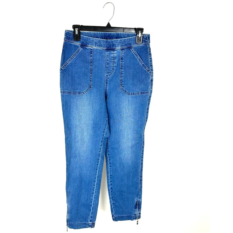 Elastic Band Stretchy Straight Leg Jeggings – Size 6