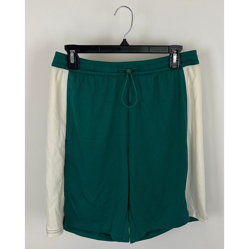 MENS Emerald Green With White Stripe Active Short – Small