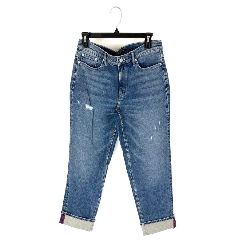 Mid Rise Straight Ankle Jeans – Size 28