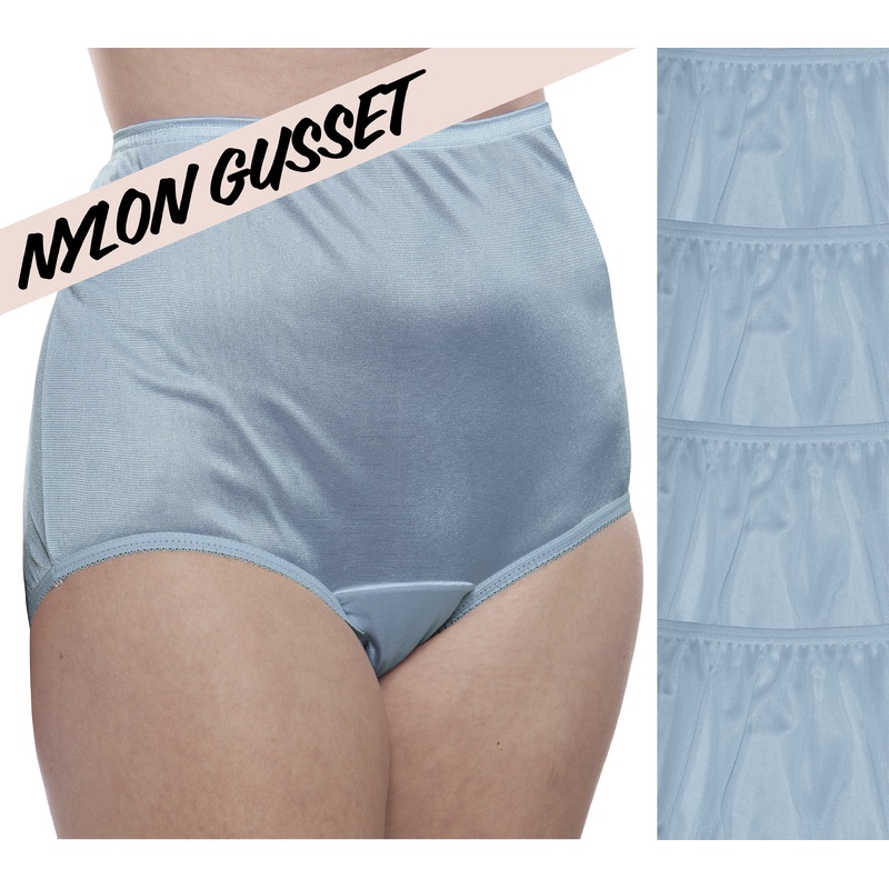 NYLON GUSSET Plain Jane/331 4 Pack: Dusty Blue 6