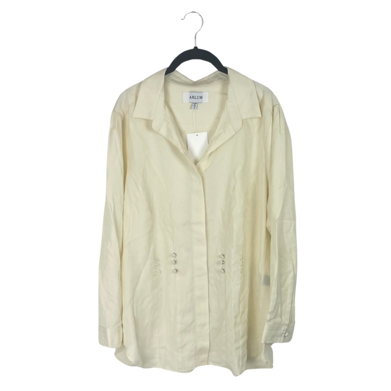 White Long Sleeve Blouse – Size 16 and 18 Size 16
