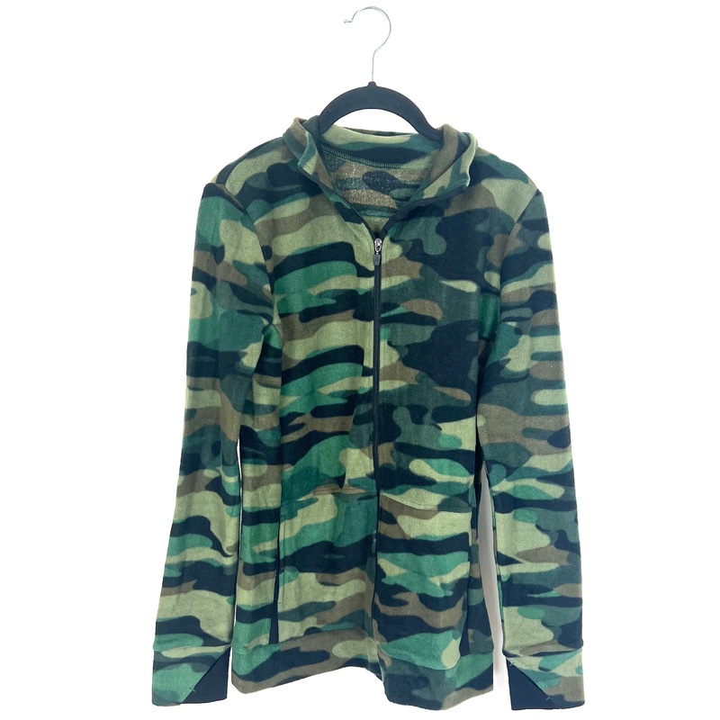 Camo Zip Up Jacket  – Size 2-4