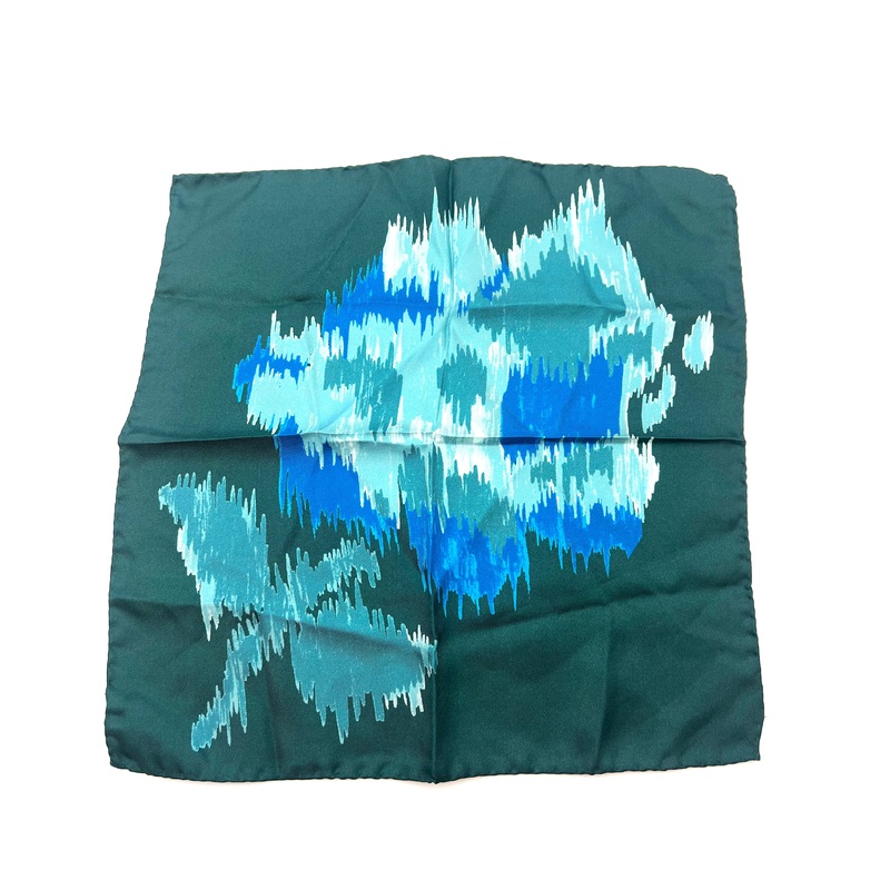 MENS Green, Royal Blue and Seafoam Pocket Square