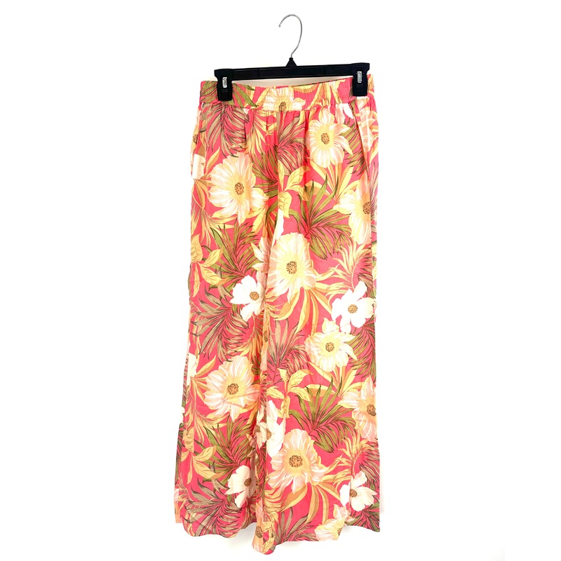 Pink Floral Wide Leg Pant – Size 0/2