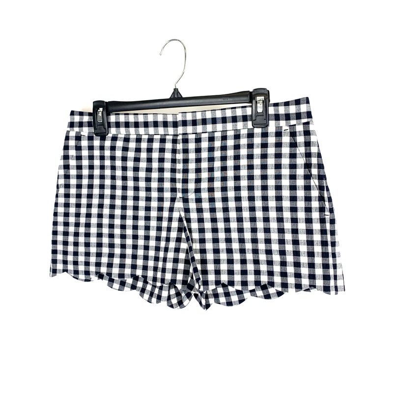 Blue and White Gingham Shorts – Size 4