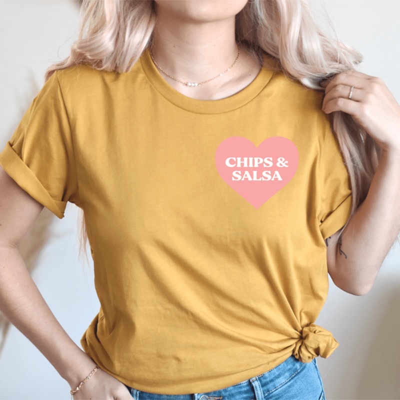 Chips & Salsa Tee Mustard S