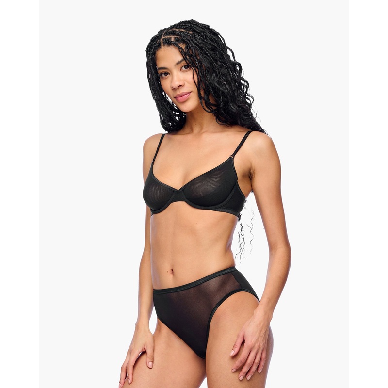 High Waisted Brief Black S