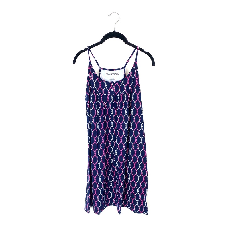 Navy, Pink, and White Dress – Small Small