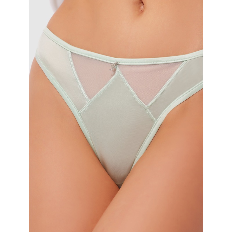 Neev Oil Slick & Mesh Tanga Aqua S