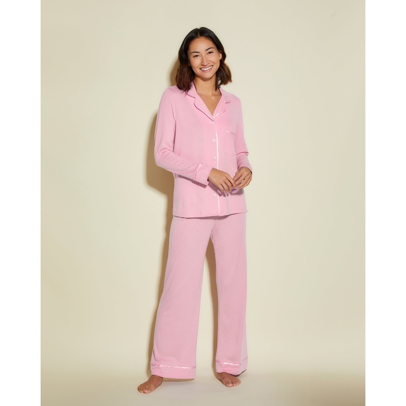 Pigiama Petite Con Top A Maniche Lunghe E Pantaloni Jaipur Pink/Jaipur Pink PS