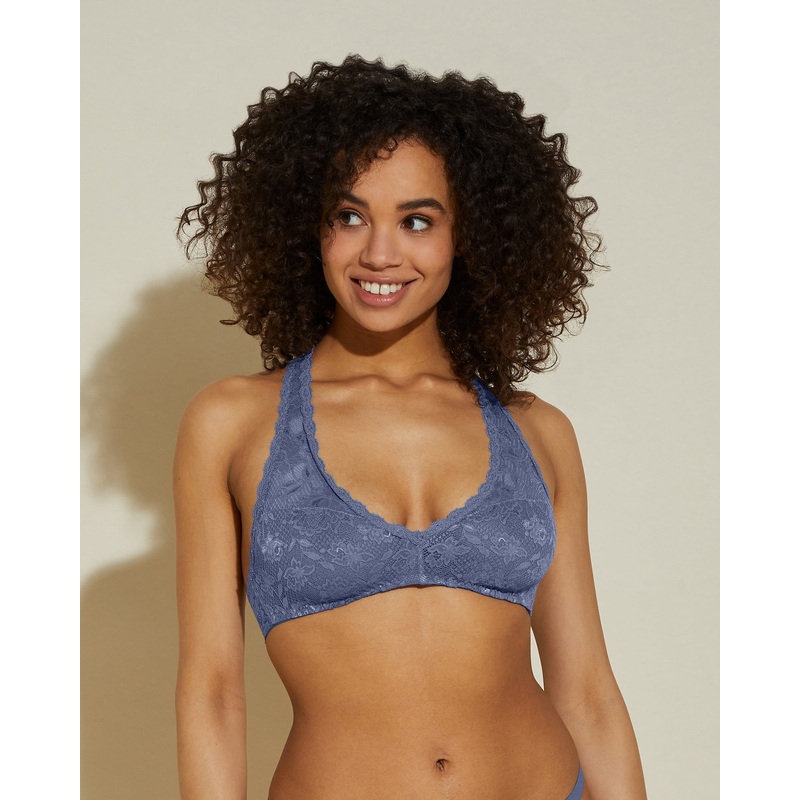 Racie Racerback-Bralette Luzerne Blue S