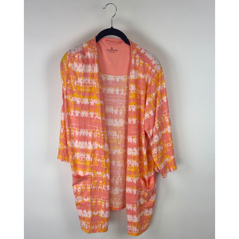 Tie Dye Pink Cardigan – Small/Medium