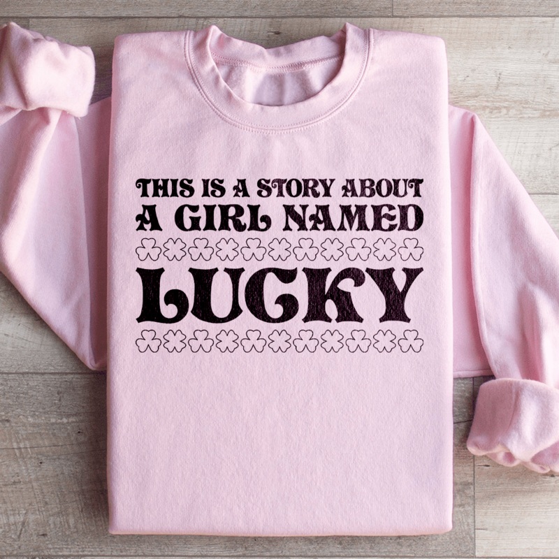 A Girl Named Lucky Sweatshirt Black S