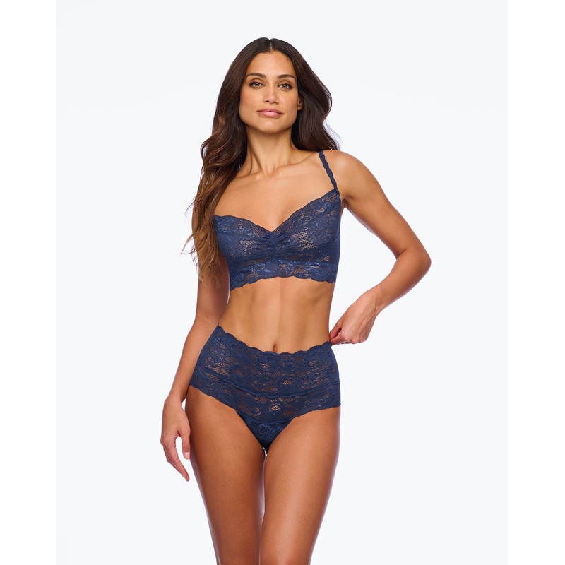 Bikini A Vita Alta Blu Navy S
