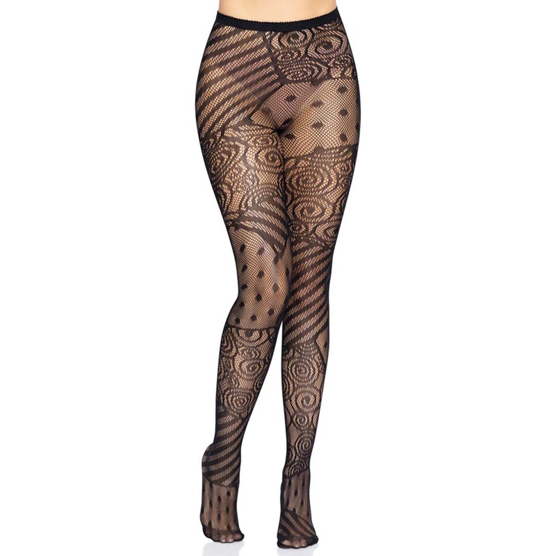 Doll Net Tights – One Size – Black