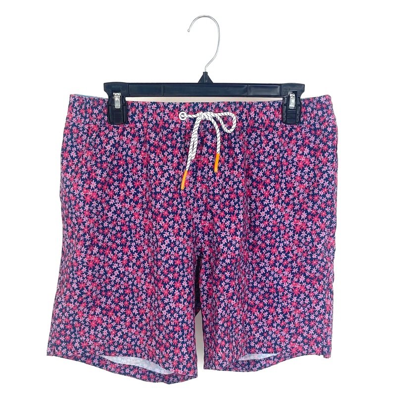 MENS Floral Print Swim Shorts – Medium Size Medium – 7″ inseam