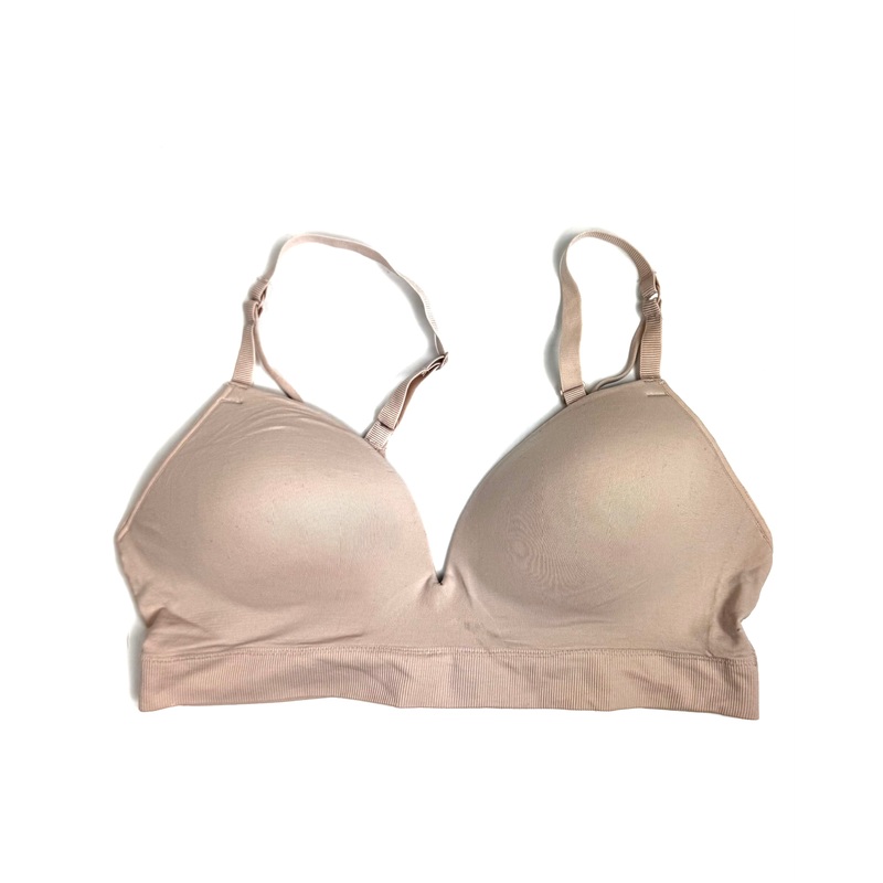 Blush Pink Seamless Bra with Full Cups- Small