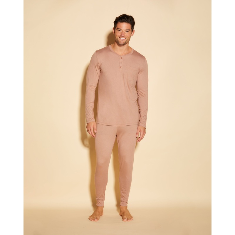 Henley & Jogger Pyjama-Set Fr Mnner India/India S