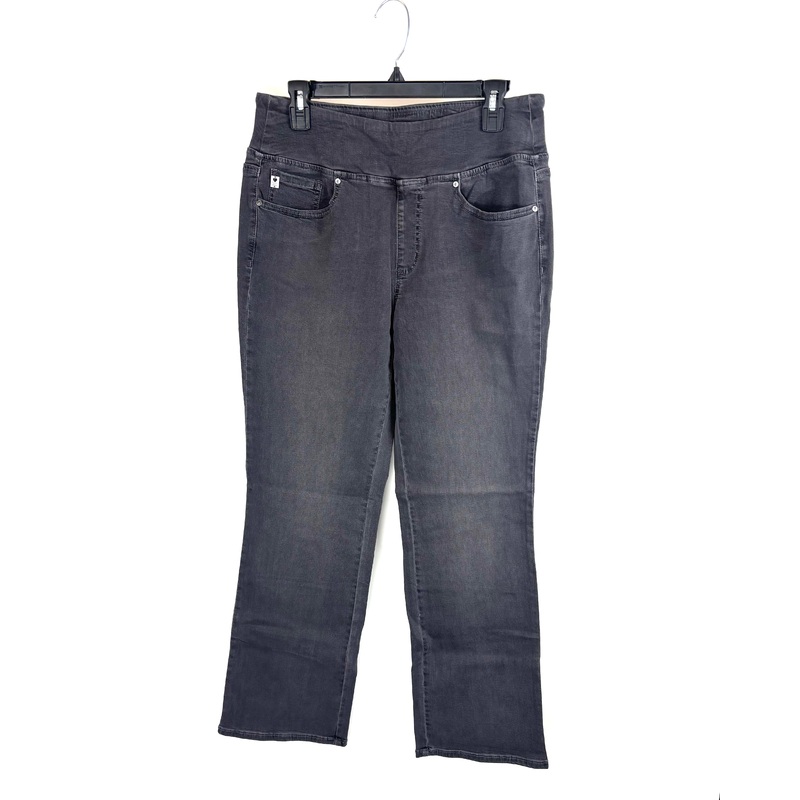 Charcoal Grey Pull On Style Jeans- Size 12