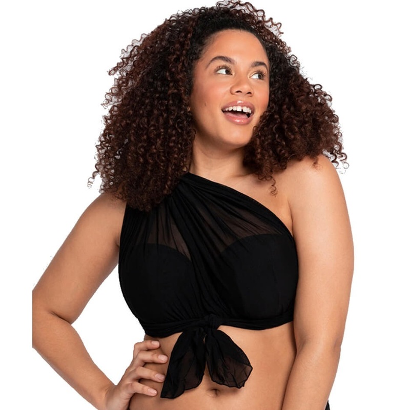 Curvy Kate Wrapsody Bandeau Bikini Top – Black 30G