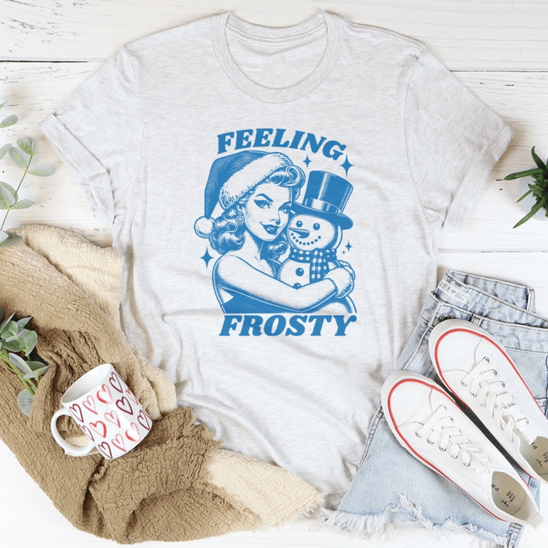 Feeling Frosty Tee Heather Prism Peach S