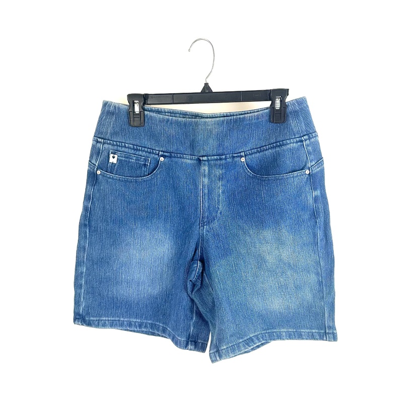 Medium Wash Slip On Jean Shorts – Size 12