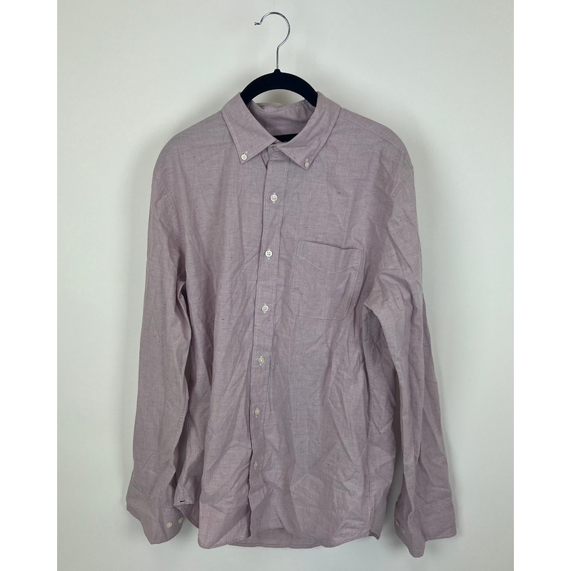 MENS Violet Collared Shirt With Small Purple Accents – Slim Fit Medium