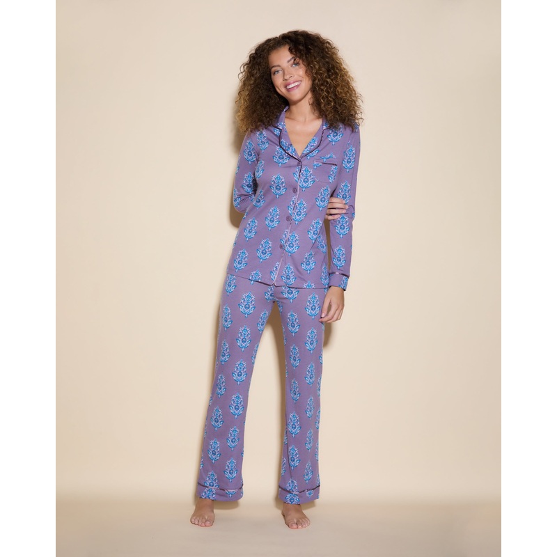 Pigiama Con Top A Maniche Lunghe E Pantaloni Himalayan Floral Medallion XS