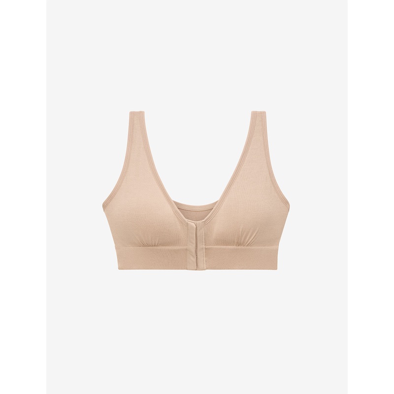 Rora Post-Surgery Front Closure Bra sand XS