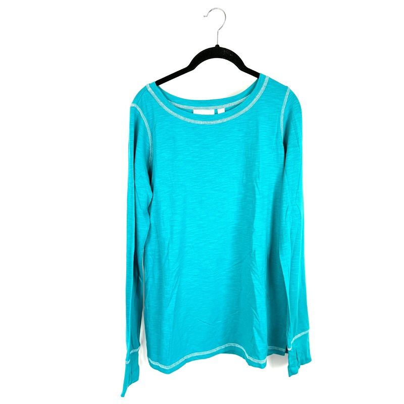 Turquoise Blue Long Sleeve Top –  Size 6/8