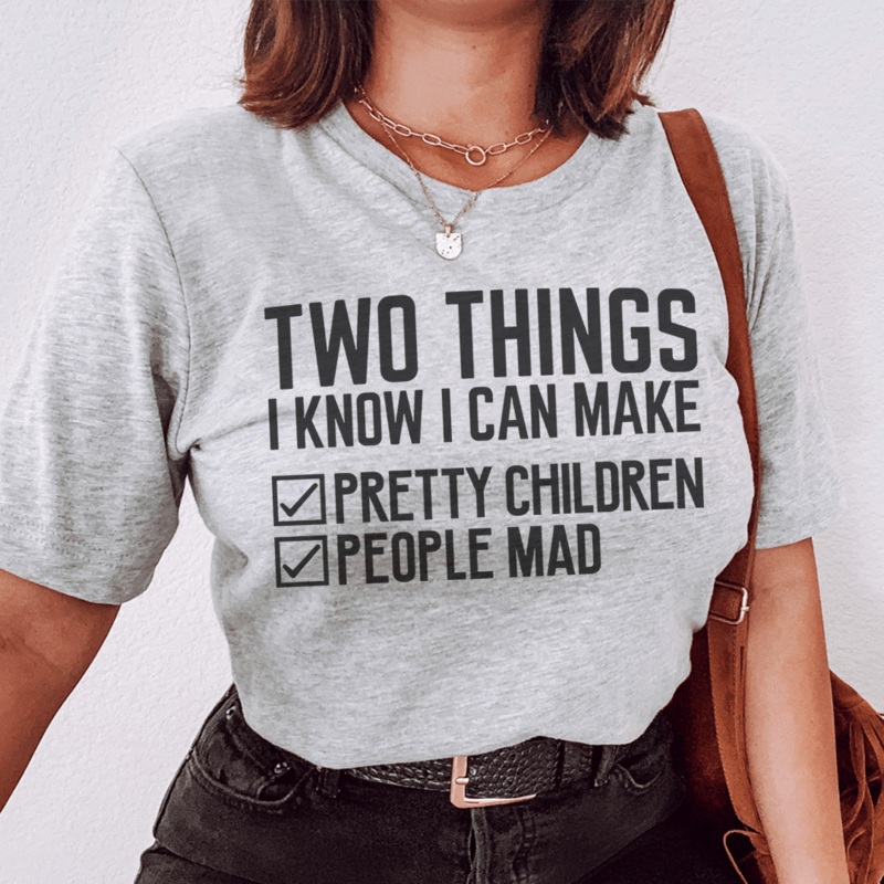 Two Things I Know I Can Make Tee Athletic Heather S