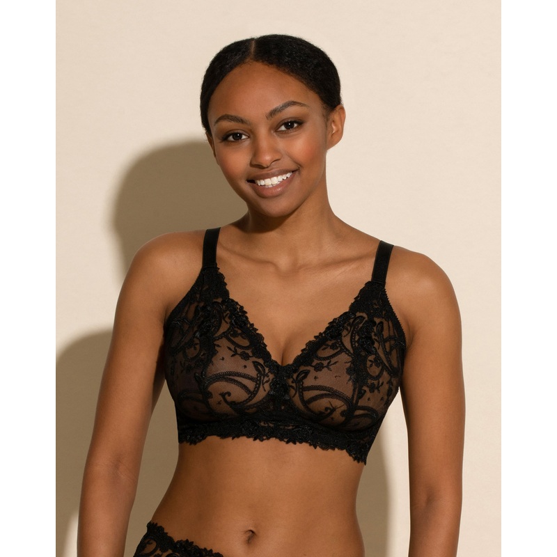 Bralette Haute Triangle Curvy Noir XS