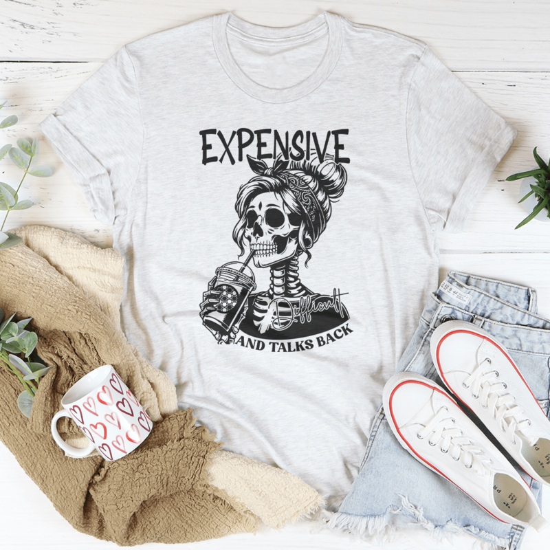 Expensive Difficult And Talks Back Tee Heather Prism Peach S